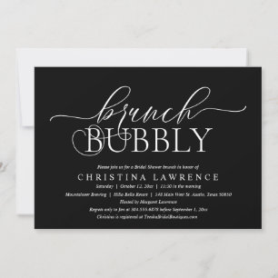 Invitación Brunch Bubbly, novia por ser, Bridal Shower Invita