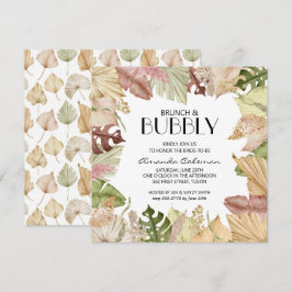 Invitación Brunch Bubbly Tropical Sale Ducha De Novias