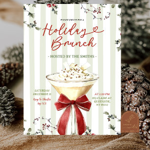 Invitación Brunch clásico de Navidad