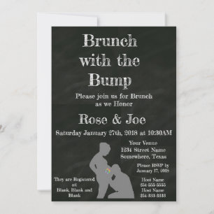 Invitación Brunch con el pizarrón Bump