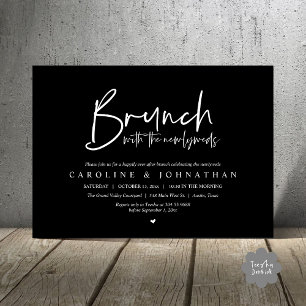 Invitación Brunch con la celebración del Boda Post de los rec