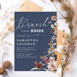 Invitación Brunch Con La Elegante Ducha De Novias De Guión