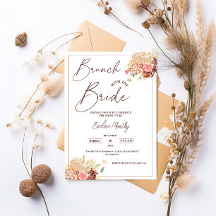 Invitación Brunch con la Novia Fiesta de Despedida de Soltera