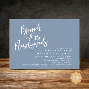 Invitación Brunch con los recién casados, Boda Elopement