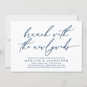 Invitación Brunch con los recién casados, Boda Post Celebró