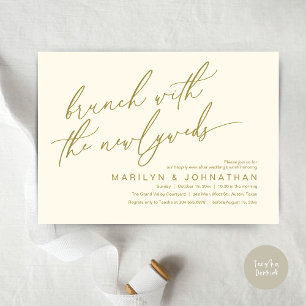 Invitación Brunch con los recién casados, Boda Post Celebró