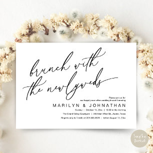Invitación Brunch con los recién casados, Boda Post Celebró