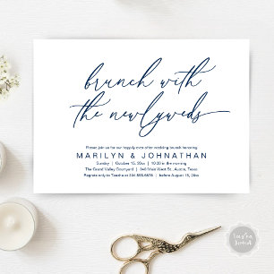 Invitación Brunch con los recién casados, Boda Post Celebró