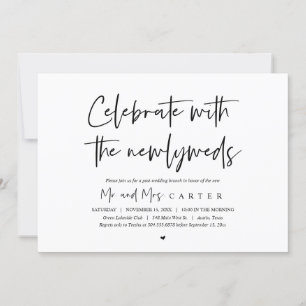 Invitación Brunch con los recién casados, después de la boda