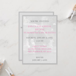 Invitación Brunch de almuerzo de la dama de honor de la fuent