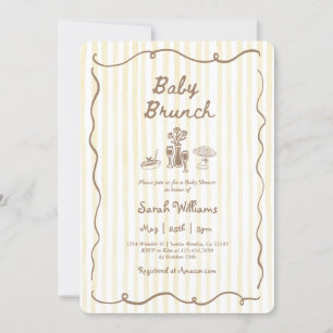 Invitación Brunch de bebé caprichoso Chica Baby Shower
