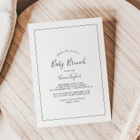 Brunch de bebé minimalista