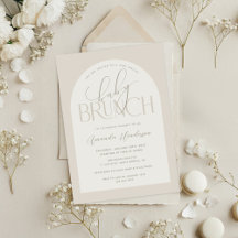 Brunch de bebé neutral cremoso para baby shower
