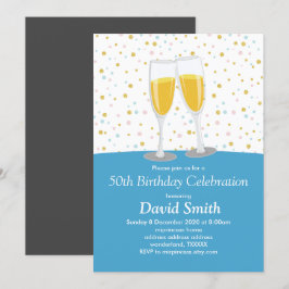 Invitación Brunch de champán y vítores de burbujas