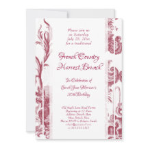 Brunch de cumpleaños de cosecha francesa barroco