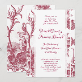 Invitación Brunch de cumpleaños de cosecha francesa barroco