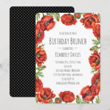 Brunch de cumpleaños de Punto Polka Rojo