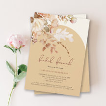 Brunch de Desayuno de Boda Floral Acuarela Elegant