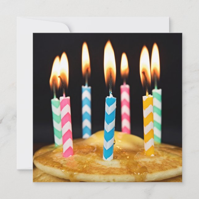 Invitación Brunch de desayuno de cumpleaños (Anverso)