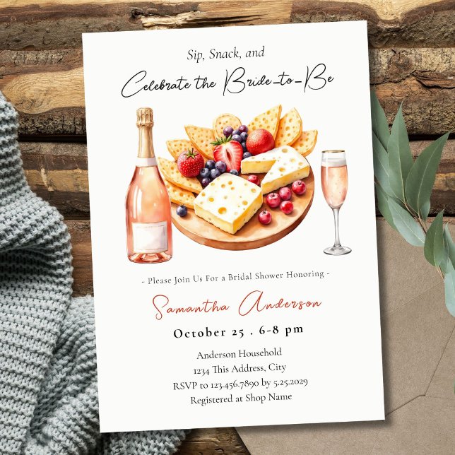 Invitación Brunch de Despedida con Champán y Charcutería Bebe (Subido por el creador)