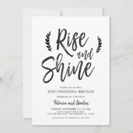 Invitación Brunch de Después de la Boda 'Rise and Shine'