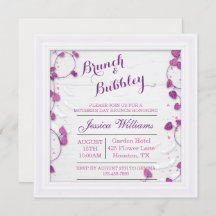 Brunch de Día de la Madre morado y burbujeante