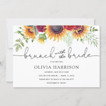 Brunch de girasoles y Rosas con ducha de novia