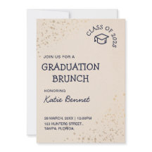 Brunch de Graduación Desayuno simple elegante