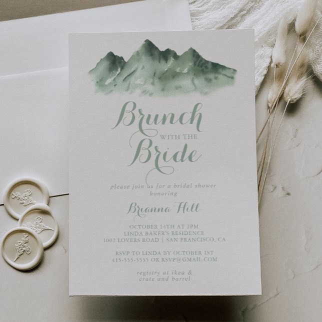 Invitación Brunch de montaña con ducha de novia (Subido por el creador)