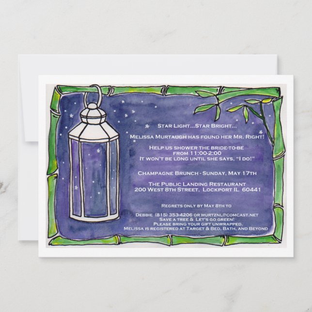 Invitación Brunch de Murtaugh Champán (Anverso)