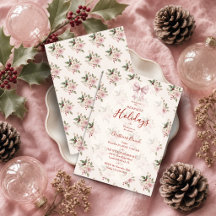 Brunch de Navidad Romántico Coquette Florales TMF2