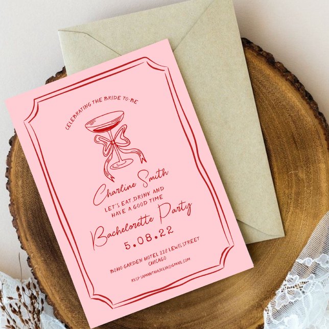 Invitación Brunch de novia con escritura de mano divertida (Subido por el creador)