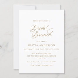Invitación Brunch de novia con estilo de escritura moderna de