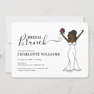 Invitación Brunch de novias de Avatar Personalizable  Cabello