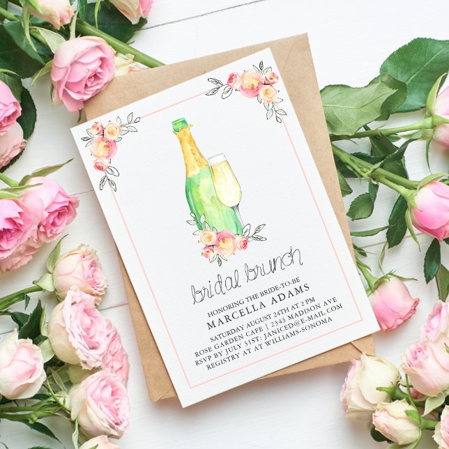 Invitación Brunch de novias de Champagne (Subido por el creador)