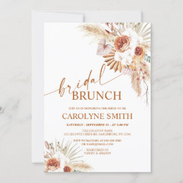 Invitación Brunch De Novias De Grass Boho Y Pampas