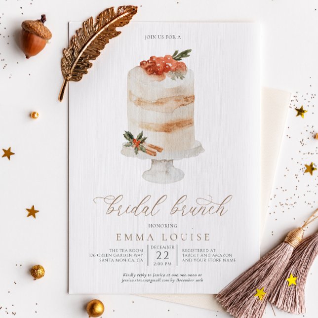 Invitación Brunch de novias de verano Navidades de invierno (Subido por el creador)