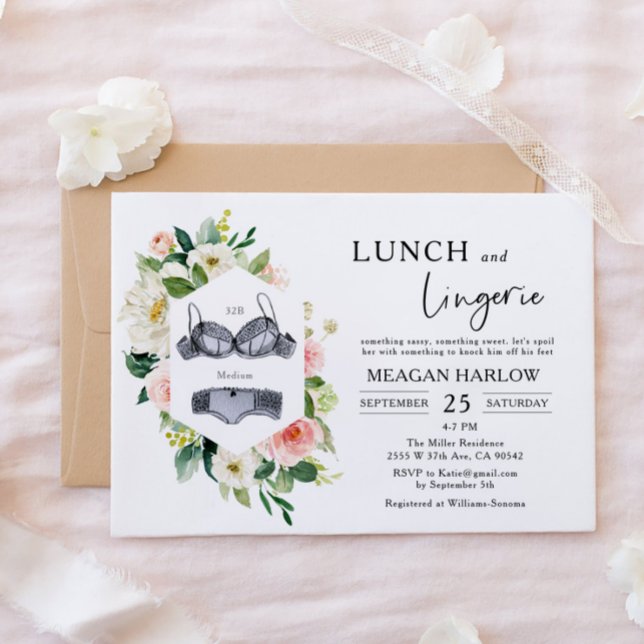 Invitación Brunch de novias para el almuerzo y la lencería (Subido por el creador)