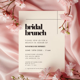 Invitación Brunch de novias simple y elegante y de moda