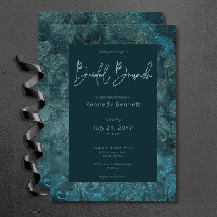 Invitación Brunch de novias Verde azulado de Damask en Victor