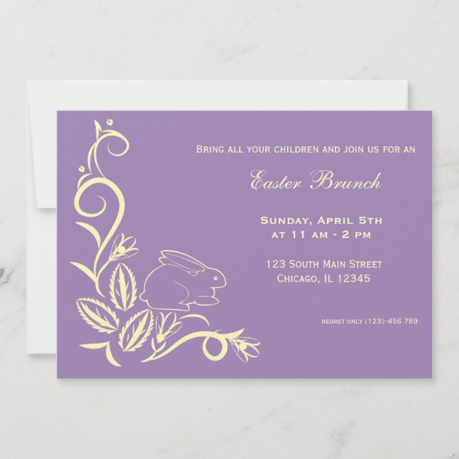 Invitación Brunch de Pascua (Anverso)