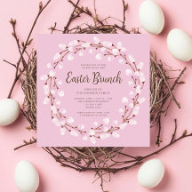 Brunch de Pascua Botánico Rosa Elegante