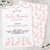 Brunch de Pascua con conejito adorable