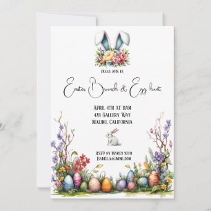 Invitación Brunch de Pascua de bonito