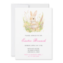 Brunch de Pascua de conejo de primavera