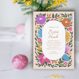 Invitación Brunch de Pascua de Florencia Negrita bonito | NAR