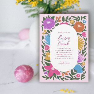 Invitación Brunch de Pascua de Florencia Negrita bonito   Ros