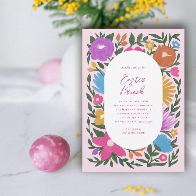 Invitación Brunch de Pascua de Florencia Negrita bonito | Ros (Subido por el creador)
