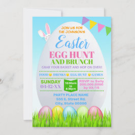 Invitación Brunch de Pascua de Huevos de Pascua
