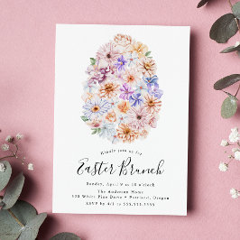 Invitación Brunch de Pascua de Pascua de Primavera Floral